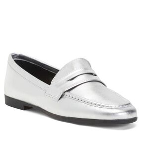 Elegant Silver Women's Loafers